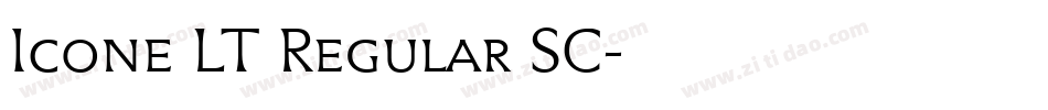 Icone LT Regular SC字体转换